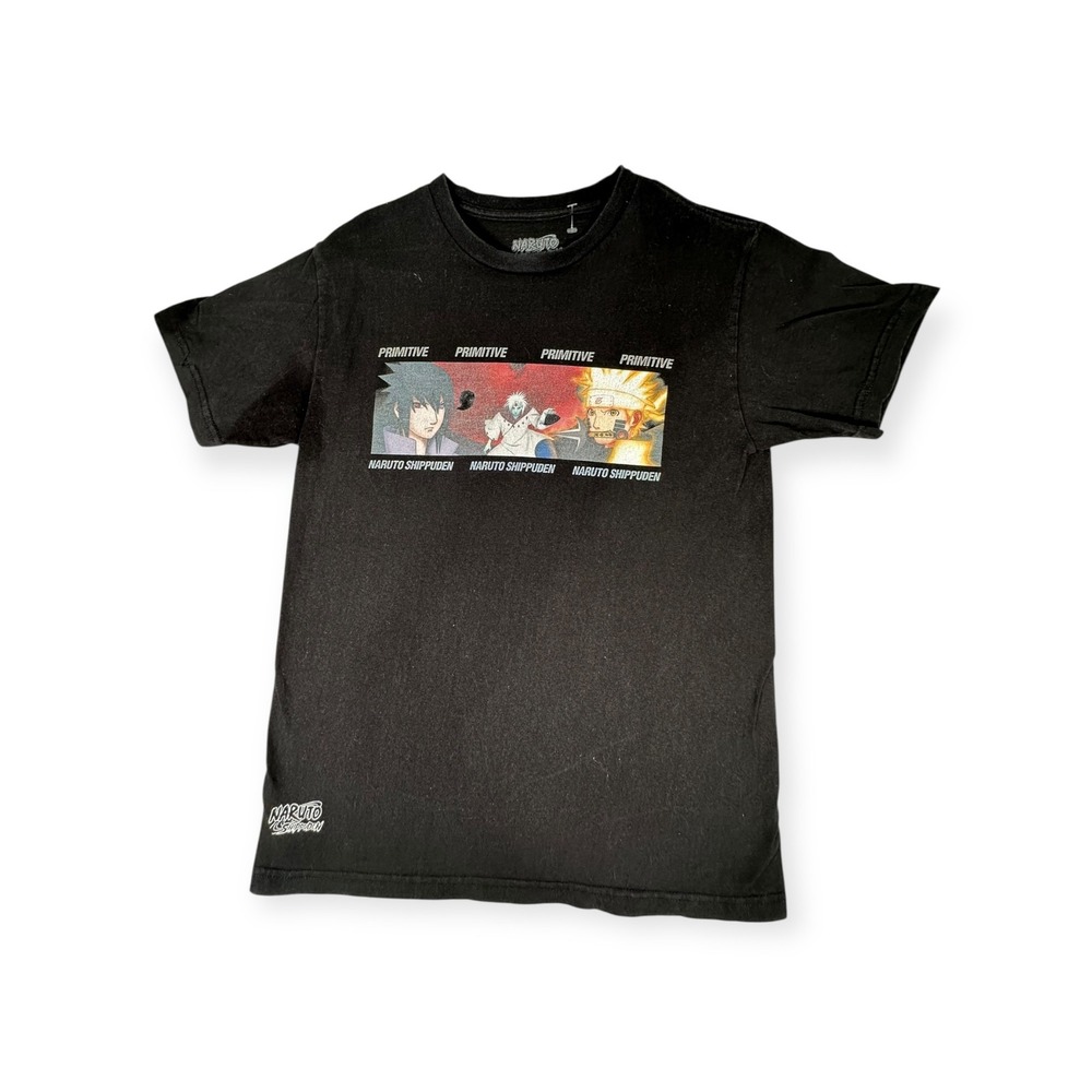 Primitive Naruto Shippuden Graphic T-Shirt Anime Black‎ Tee Kids Size S